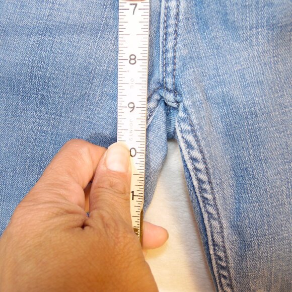 Wrangler Jeans Womens 10M Blue Denim Straight Pocket Flaps Normcore Country - Picture 8 of 11